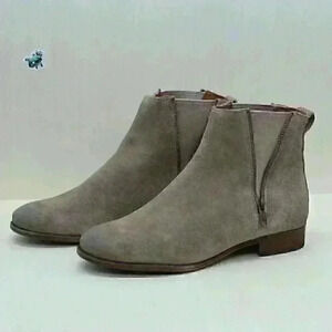 Frye Carly Women's Ash/Tan Suede Leather Ankle Boots Size US 9 B